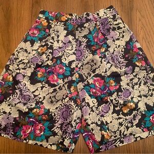 Vintage multi color dress shorts